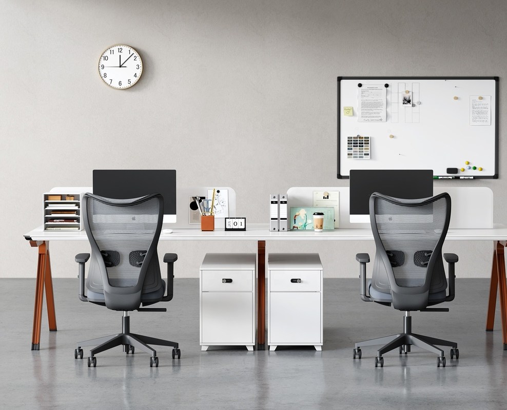 Office Furniture Luxury Lumbar Back Support Ergonomic Executive Swivel Computer Desk Mid-back Chairs