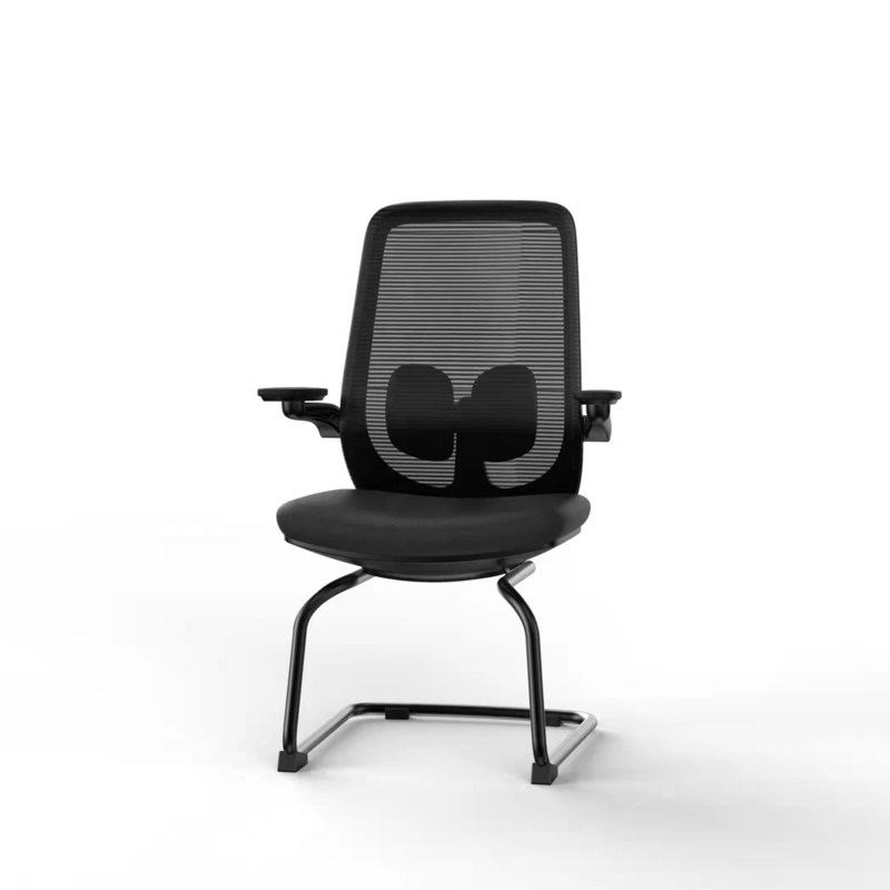 Zachowaj chłód i komfort z krzesłem konferencyjnym Y-SEATER z siatkowym oparciem i podłokietnikami 2D