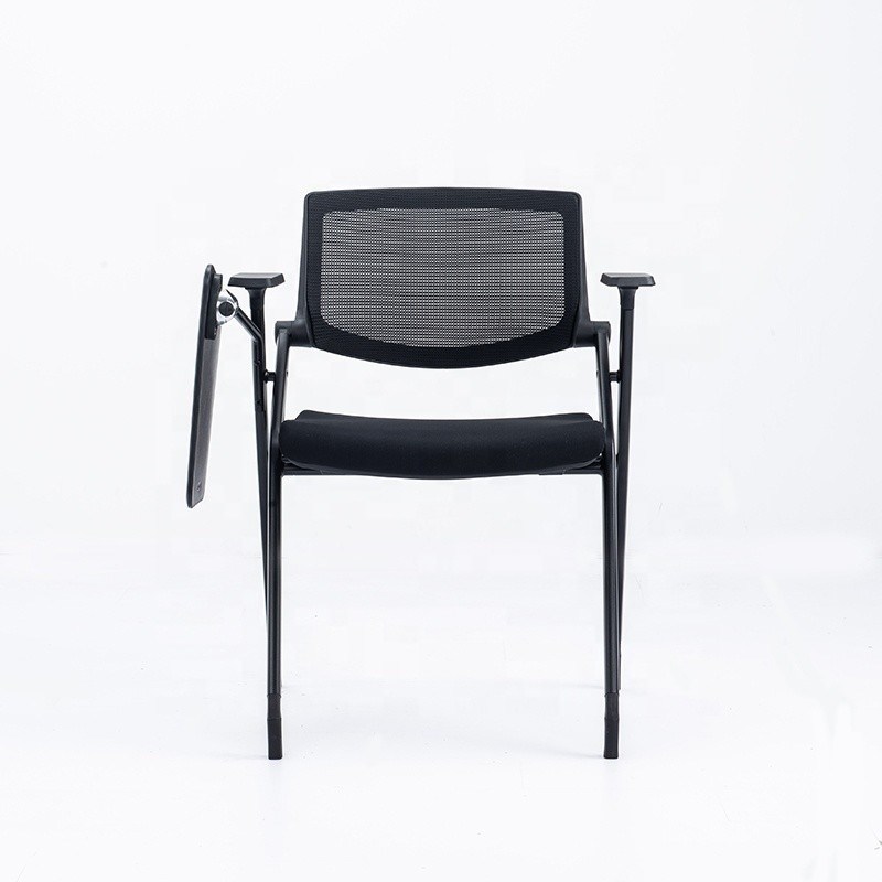 Stainless Steel Office Mesh Training Chair With Writing Pad for School Performance