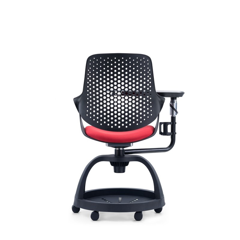 ODM Design Modern Plastic Student Chair with Adjustable Height and Writing Pad Storage