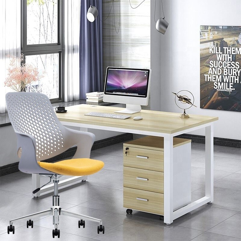 Modern Gray Plastic Office Chair Cadeira de escritorio de plastico with Mail packing