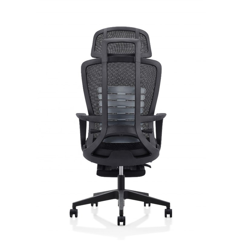 Stolik biurowy Ergo Mesh o regulowanej wysokości z lędźwieczką i podnóżkiem 635*620*1155-1275mm