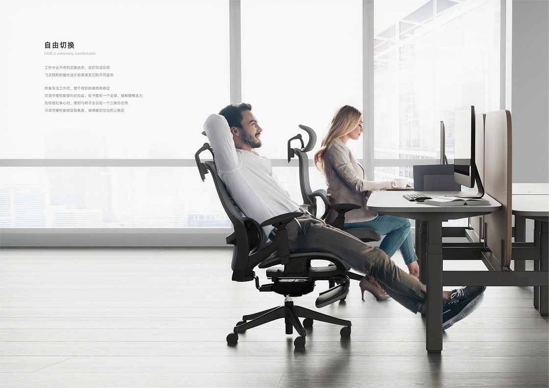 Pełna siatka szef krzesło z Donati mechanizm luksusowy nowoczesny meble biurowe przejść BIFMA Test
