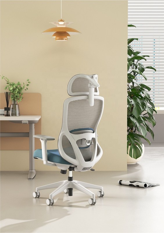 Zmiennego wysokiego krzesła obracającego z podłogą 3D i wygodną poduszką siedziska