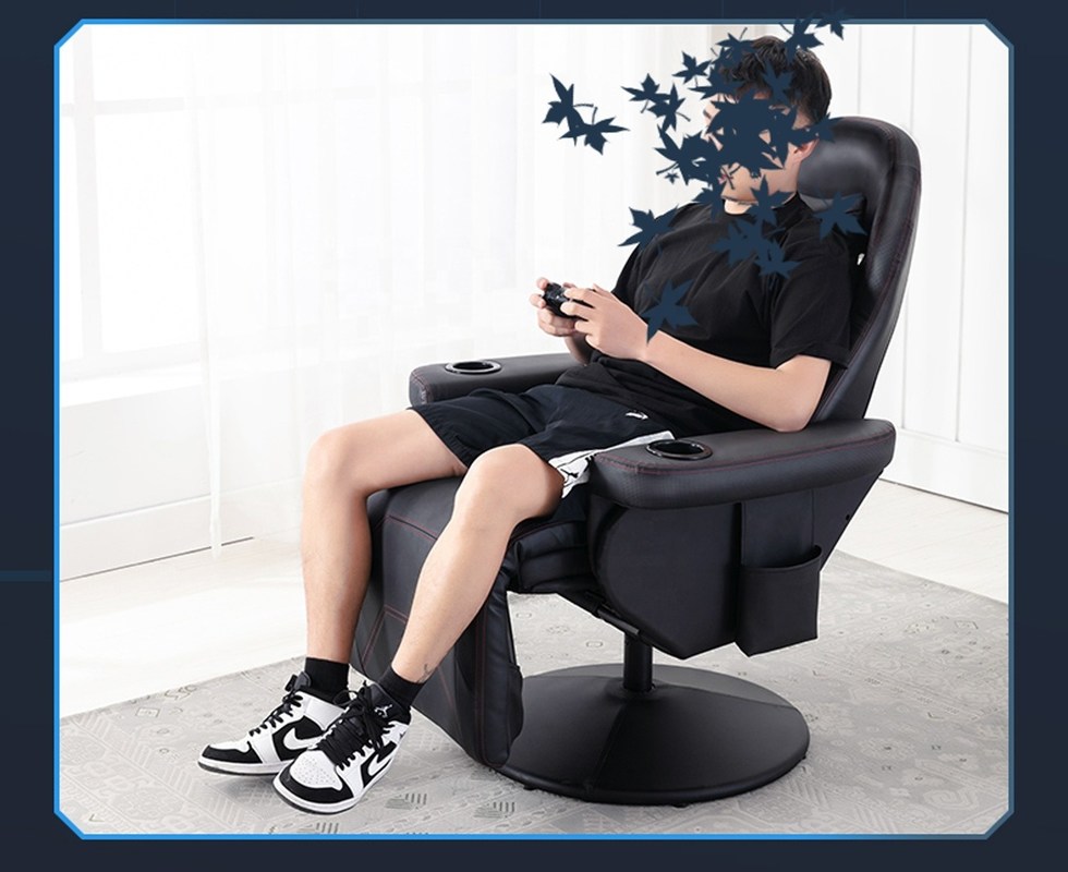 Iron Metal Japanese Design Lazy Boy Gamer Sofa Recliner Rocker with Swivel Gaming Chair