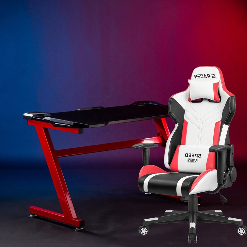 Comfortable PU Leather Custom Massage Y-SEATER Office Gaming Chair for Computer Gamer