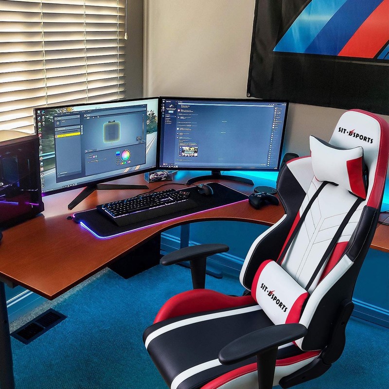 Profesjonalne białe PU skórzane wyścigowe krzesło do gier dla wygodnego doświadczenia w sportach elektronicznych