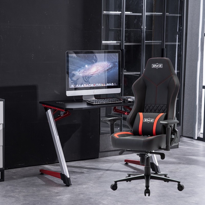 19 Krzesło Dyrektorskie z Mechanizmem Motylkowym Y-SEATER 625-BR Skóra PU Krzesło do gier E-sport