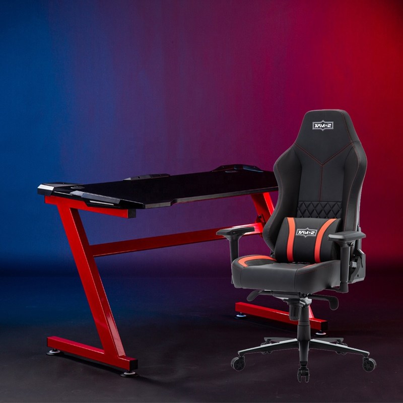 19 Krzesło Dyrektorskie z Mechanizmem Motylkowym Y-SEATER 625-BR Skóra PU Krzesło do gier E-sport