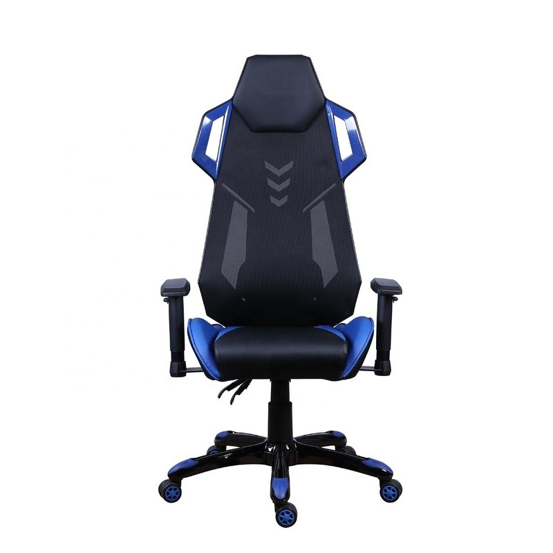 Stylowe krzesło dyrektorskie, wyścigowe, biurowe, gamingowe, dla dorosłych, PVC, siatka, krzesło komputerowe