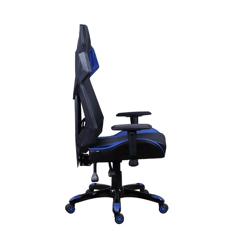 Stylowe krzesło dyrektorskie, wyścigowe, biurowe, gamingowe, dla dorosłych, PVC, siatka, krzesło komputerowe