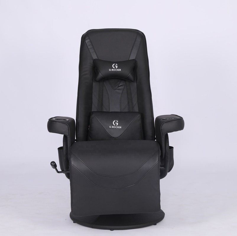 Specyficzne krzesło biurowe Krzesło do gier luksusowe z uchwytem na kubki w różowej skórze w stylu wyścigowym