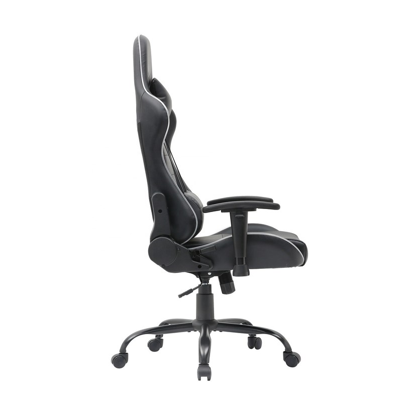 HCYZ RGB LED Light PC Gamer Chair with Backrest Adjustable 90-180 and Massage Function