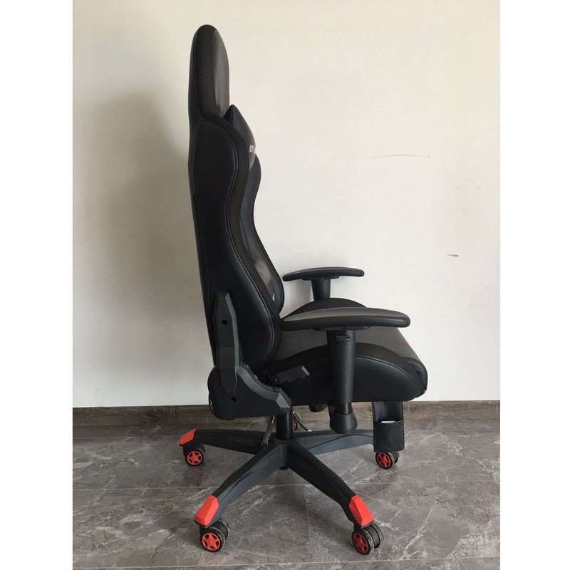 Styl przemysłowy HCYZ RGB LED Light Computer Chair Executive Gaming Chair z skórą PU